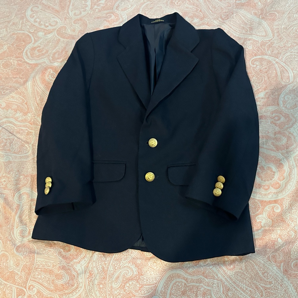 Elegant Black Blazer with Gold Buttons